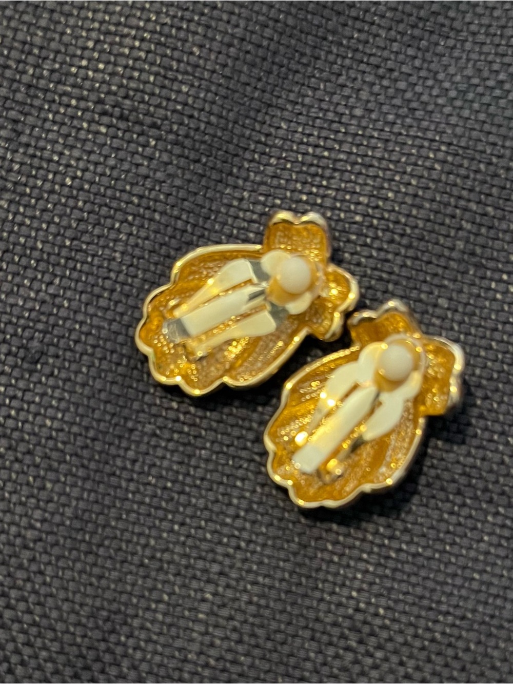 Vintage clip on Earrings Lot of 4 - Picture 5 of 10